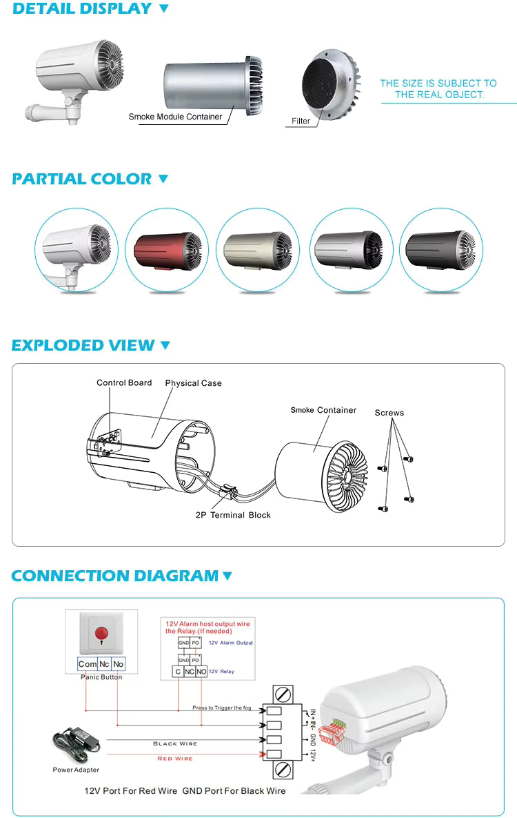 Non-Toxic Anti-Theft Instant Fog Kit for House and Office